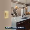 TOPGREENER Dimmer Switch with Light Adjustment Slider, Single Pole or