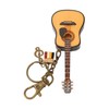 Mini Guitar Model Keychain Function Smoothing Wood Rich Details Miniature