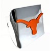 Texas Longhorns Orange Emblem on Chrome Metal Hitch Cover