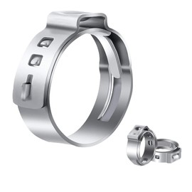 30 Pack 3/4 Inch Pex Crimp Rings, Stainless Steel Pex Cinch Clamp Rings, Premium Pex Clamp Rings for Pex Tubing Pipe Fittings Connection, Silver, 20.3-23.5mm Diameter