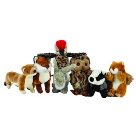 Animal Instincts Forest Friends Squeaky Plush Dog Toy Soft Comfort Puppy Toy Ollie Owl - Small
