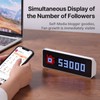 ULANZI TC001 Smart Pixel Clock,Social Media Counter, Digital Alarm Clock