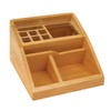 Wedo 61507 Butler bamboo, 3 compartments, pens insert, dimensions 15.4