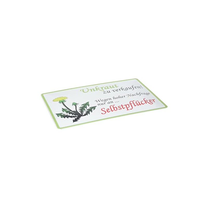 Schatzmix Tin Sign Weeds Metal Wall Decoration 20 x 30