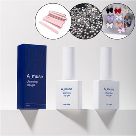 amuse Amyny Amuse Glimming Top Gel 10ml + 30 parts / 에이미니 에이뮤즈 글리밍 탑젤 10ml+파츠30개
