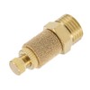 sourcingmap Top Adjustable Pneumatic Air Exhaust Silencer Muffler Copper 1/4
