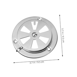 TEHAUX Oven Vent Cover Set 2 Pcs Regulating Valve for Tumble Dryer Exhaust Vent Damper Ventilation Grille Stainless Steel Easy to Install