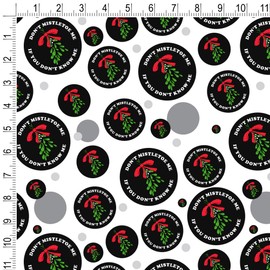 GRAPHICS & MORE Don't Mistletoe Me If You Don't Know Me Christmas Funny Humor Gift Wrap Wrapping Paper Roll