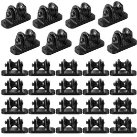Juexica 30 Pcs Electric Fence Roller Insulators for Wood Post Z Black Plastic Corner Insulators Electric Fence T Post Insulators for Wood Posts, Wire Holding Insulator Fencing Supplies, No Screws