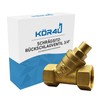 kör4u 3/4" Brass Angle Seat Check Valve PN10 with 3/4"