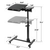 Segawe Adjustable Height 360° Swivel Laptop Desk PC Computer Notebook