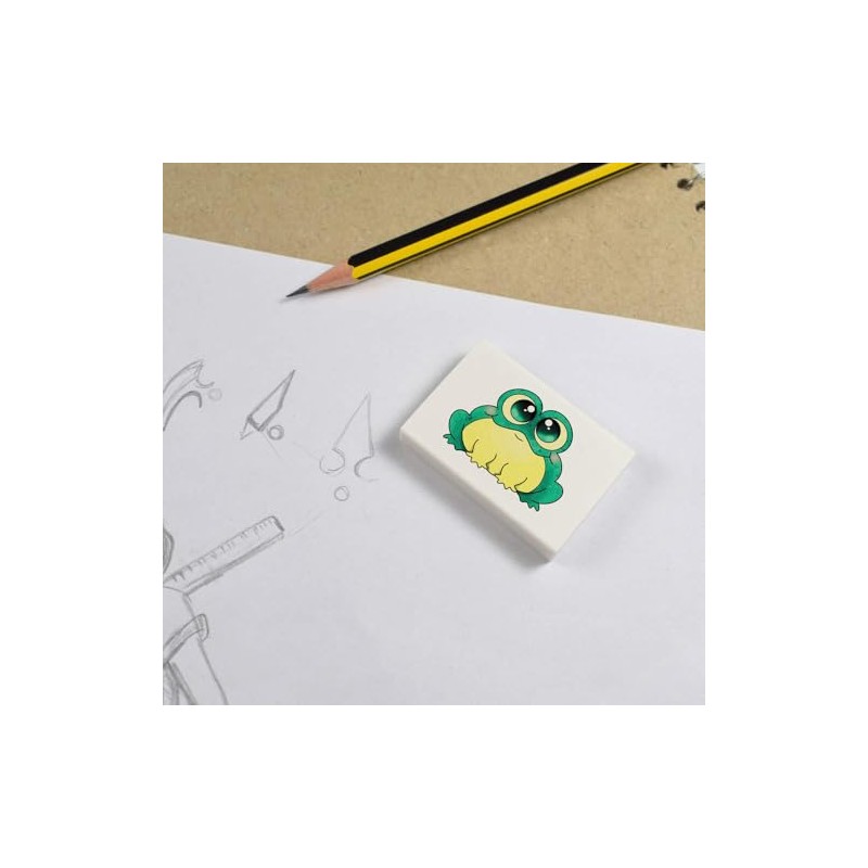 2 x 45mm 'Chubby Frog' Erasers/Rubbers (ER00043904)
