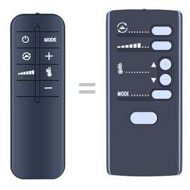 CLVIZCXOM Fan Replacement Remote Control Compatible with Delonghi DCH4590ER Thermal Fan Remote Control