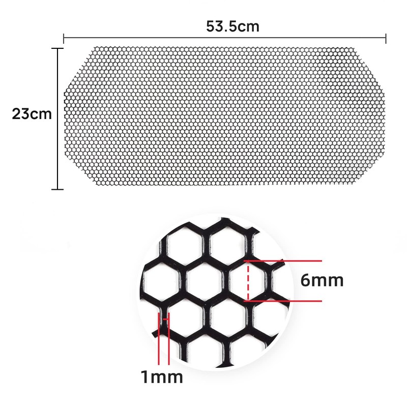 AggAuto Motorcycle Front Grill Mesh Compatible With Can-Am Ryker, Aluminum