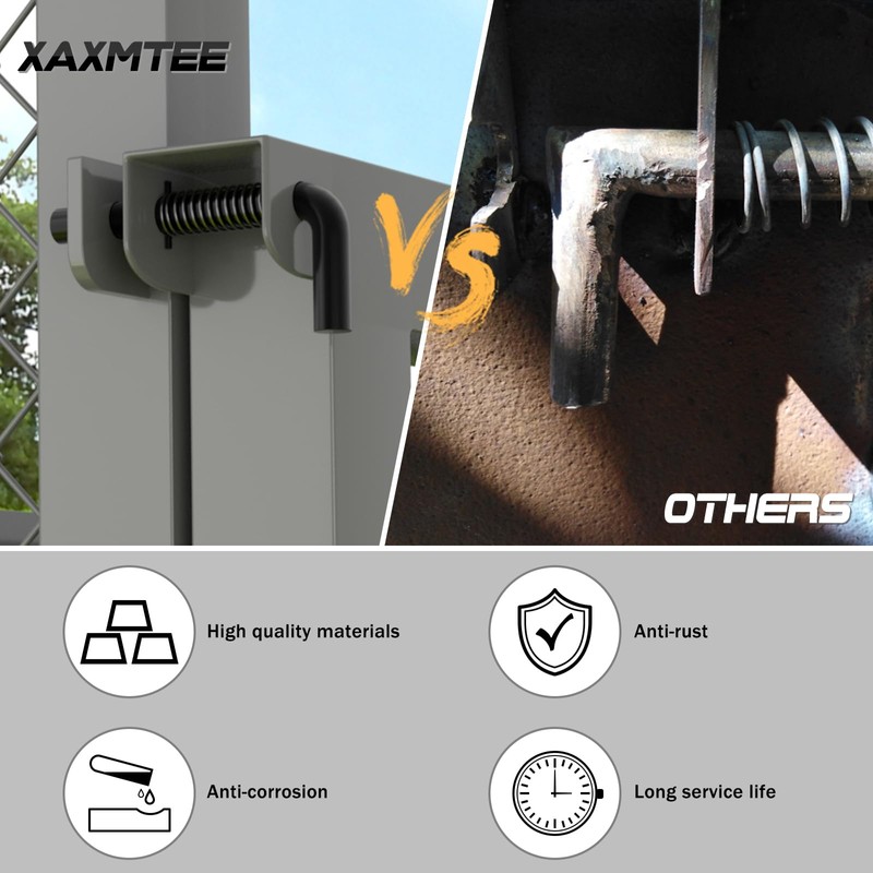 XaXmTee 819T Trailer Gate Spring Latch Kit with Extra Pins