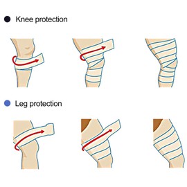 QANYEGN Foam Underwrap Tape, Sport Tape, Athletic Support and Injury Prevention for Elbows, Knees, and Ankles(白色)