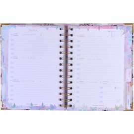 Agenda 2025 January to December - A6 (13.5x18 cm), Weekly Planner, Annual Organizer, Spanish and English, Monthly Side Index, Double Wire-o Binding - Takenote Isabelle
