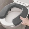 Toilet Seat Cushion with 2-inch High-Density Foam,Toilet Seat Riser-Suitable for