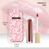 PLKTJOSA Leather Chapstick Holder Keychain, Unisex Lip Balm & Lipstick