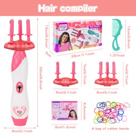 FORMIZON Automatic Hair Braider, Electric Hair Braider Machine Children with Hair Bobbles and Hair Jewellery Machine, Magic Hair Styling Tools, Gifts for 5 6 7 8 9 10 Girls