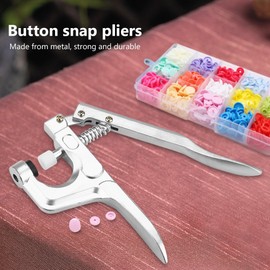 Outbit Metal Push Button Pliers, Snap Pliers, Button Buckle Pliers, Professional Tools for Quick Release of Household Buckles T3/T5/T8 Press Studs Installation Tools for DIY Sewing Creation