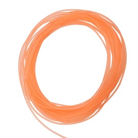 PU Polyurethane Round Belt, OD 4 mm, Glossy Polyurethane Round Belt, 10 m, Smooth Surface, Orange