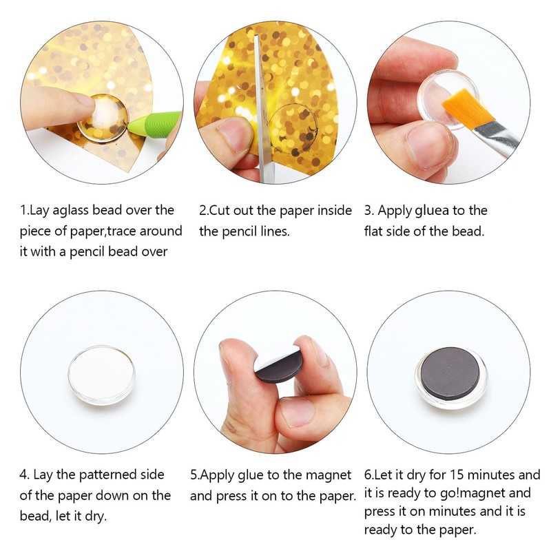 Frienda 80 Pieces Ceramic Magnets for Craft Fridge Refrigerator Magnets