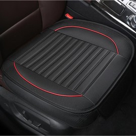 bath&bath Car Seat Covers 1 Front Seat Cover Waterproof Driver Passenger Seat Cover Universal PU Leather Easy Installation