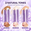 Changing Color Foundation Stick for Base Makeup, Natural Cream