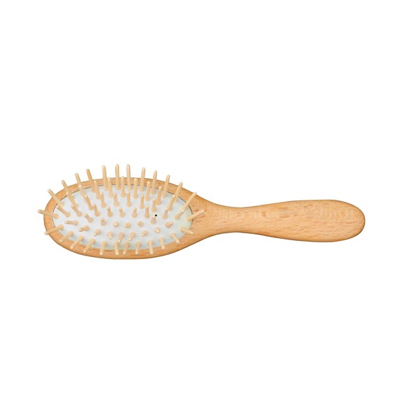 Redecker Straight Maple Pin Hairbrush with Waxed Beechwood Handle, 7-3/8-Inches