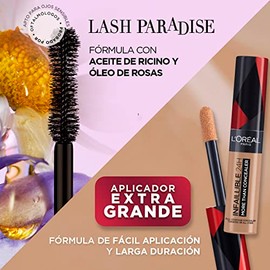 LOREAL PARIS Kit mascara Lash Paradise Waterproof  corrector infalible tono 324                                                                       