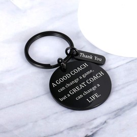 NUBARKO Coach Thank You Gifts Keychain for Men Women FootBall Soccer Basketball Coach