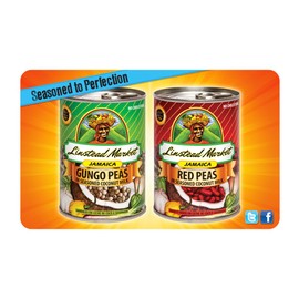Linstead Market Jamaica Red Peas (Kidney Beans) in SEASONED Coconut Milk, 13oz