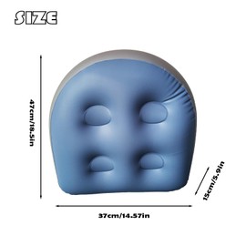 ASOBHYXI Non-Medical air Cushion Ultimate Comfort Inflatable Seat Cushion - Lightweight, Waterproof, and Durable Air Cushion for Kayak Seat, Camping Chair, and Bleacher Seats Cushion