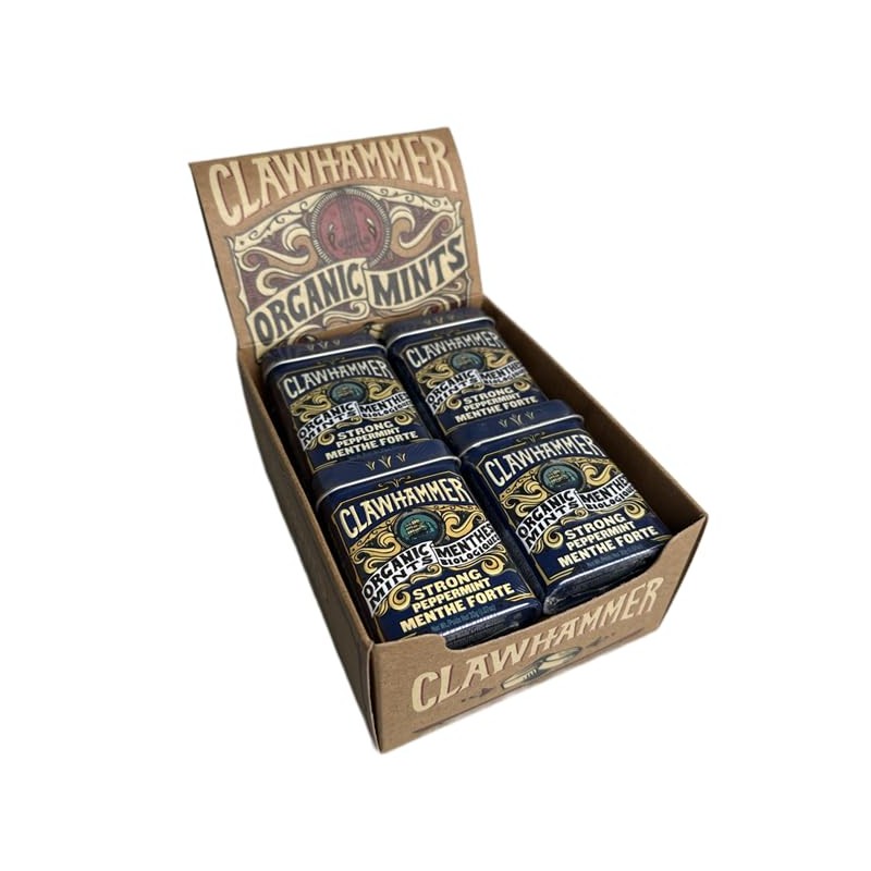 Clawhammer Organic Mints Strong Peppermint | Cane Sugar, Natural Flavors,