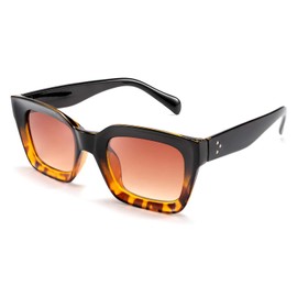 FEISEDY Classic Women Sunglasses Fashion Thick Square Sun Glasses Chunky Frame UV400 B2471