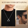 XSDSLS Vikings Triangles Jewellery for Men Stainless Steel Triangle Necklace