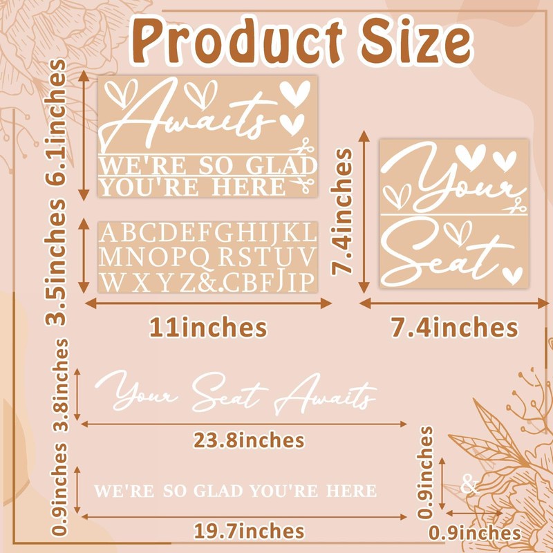 HAIDDLE White Your Seat Awaits Wall Sticker Decals