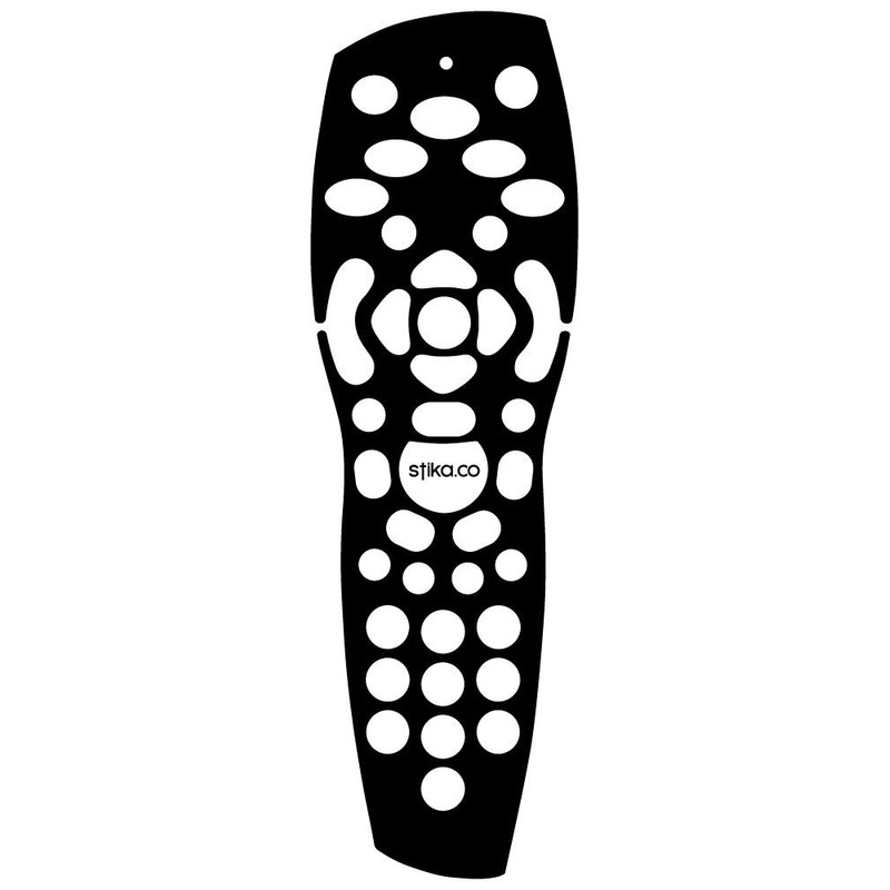 Plain Gloss Black TV Remote Controller Vinyl Skin