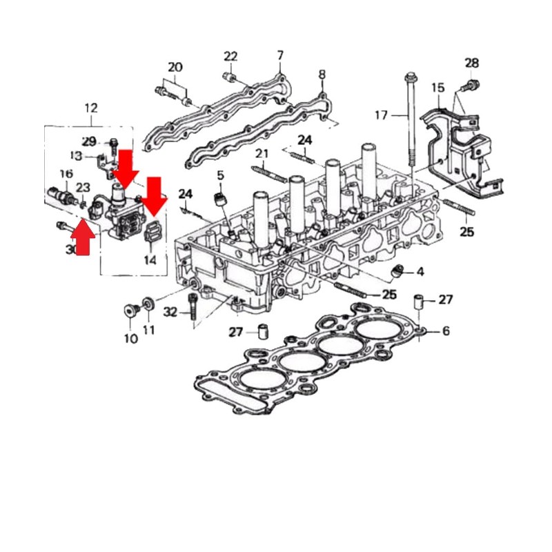 Complete Vtec Solenoid Gasket Kit Replacement for Honda 00-09 S2000