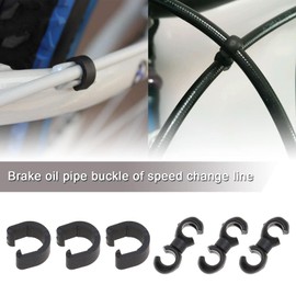 SING F LTD 40Pcs Bike Brake Cable Protection Tidy Clamps Kit, C-Clips & S-Clips for MTB Road Bike Folding Bike Brake Derailleur Shift Cables