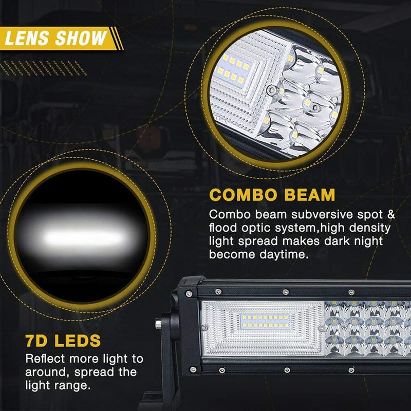 AUXTINGS 42 inch 540W Triple Row 7D LED Work Light