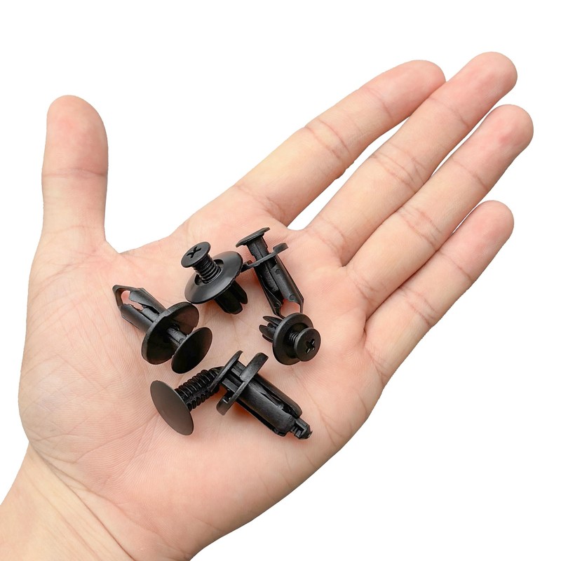 120 PCS Nylon Car Fasteners Rivet Clips,Plastic Car Retainer Clips,Six
