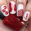 Whats Up Nails - Rose Petals Nail Stencils Stickers Vinyls