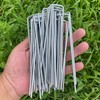 6 Inches Heavy Duty Galvanized Steel Garden Stakes Staples Securing