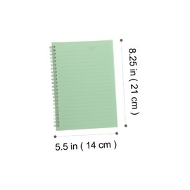 TEHAUX A5 Vintage Spiral Notebook Set 4pcs Minimalist Journal for Note Taking School Supplies and Office Use