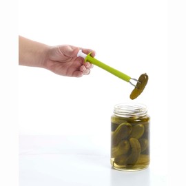 HIC Kitchen Olive Pickle Picker, 18/8 Stainless Steel and BPA-Free Plastic