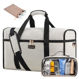 LOVEVOOK Weekender Bags for Women - Carry On Duffel Bags for Airplanes and Overnight Trips - Set of 3 with Toiletry Bag and Wet Pocket