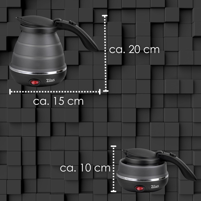 Travel Kettle Small 0.5 Litre Kettle Foldable Mini Kettle Portable