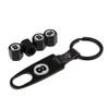 Garage-SixtySix Valve Caps Set of 8 Ball Black with Key